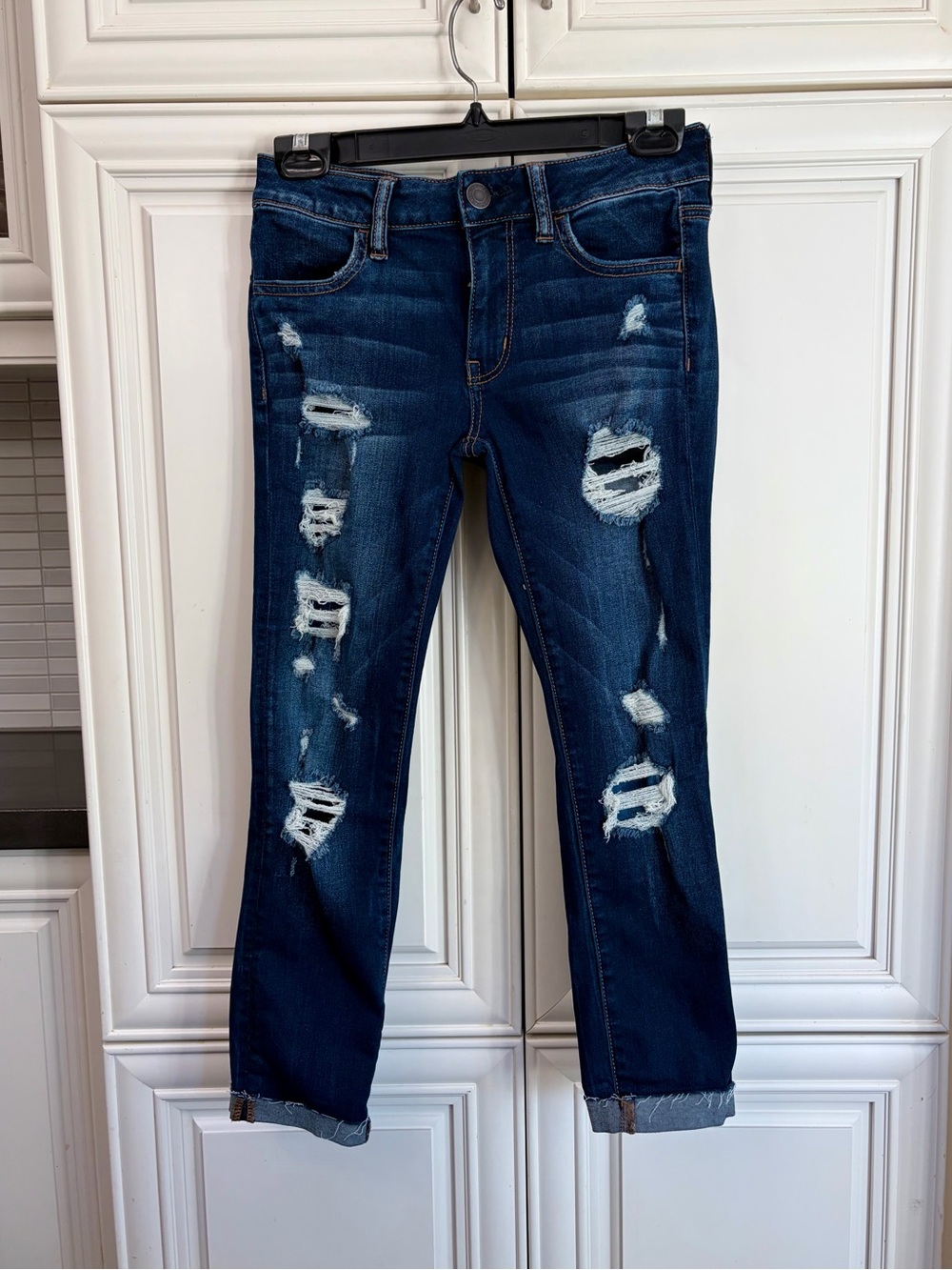 American Eagle Super Stretch women’s cropped skinny jeans